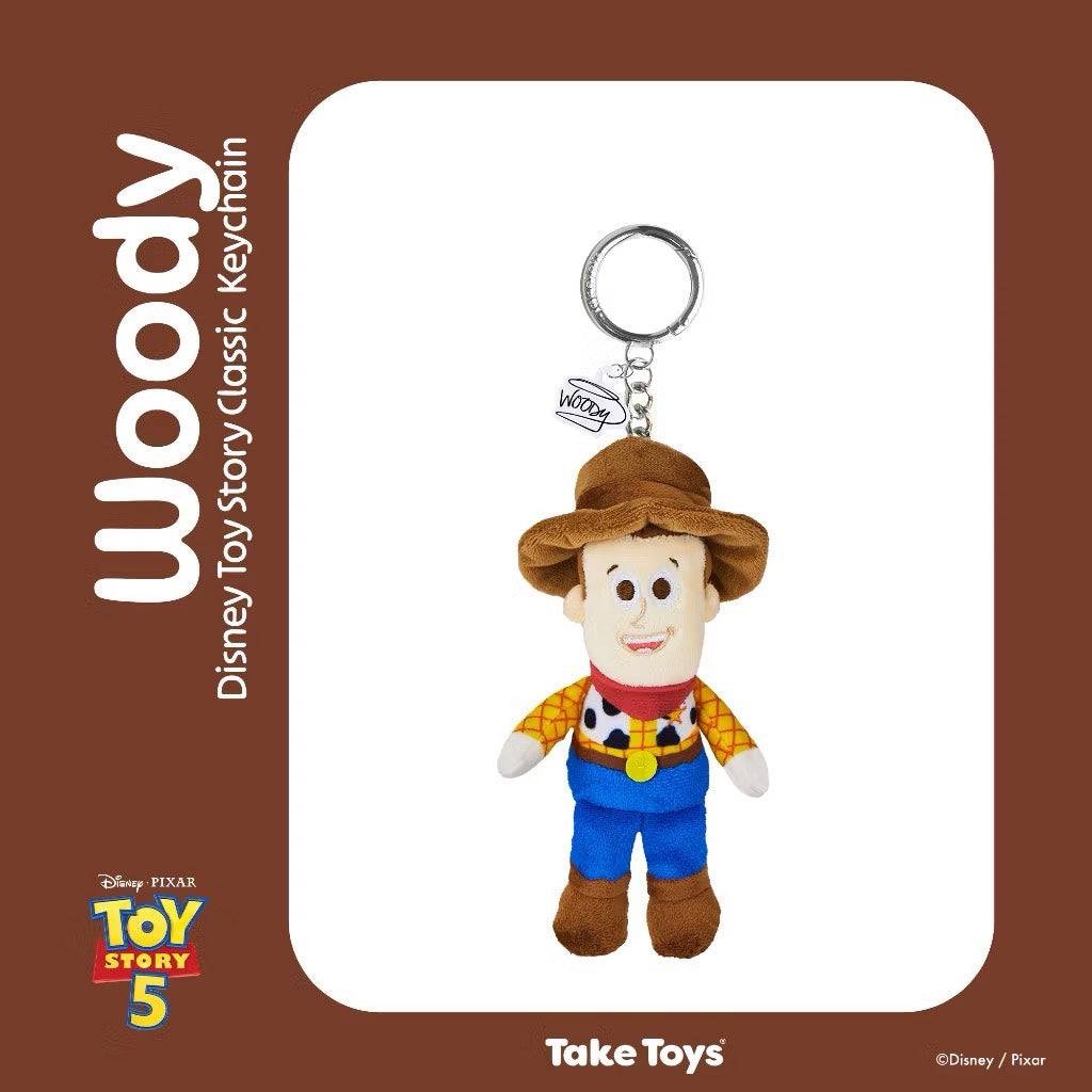 take toys พวงกุญแจ ตุ๊กตา วู้ดดี้ toy story woody keychain ลิขสิทธิ์แท้ disney pixar