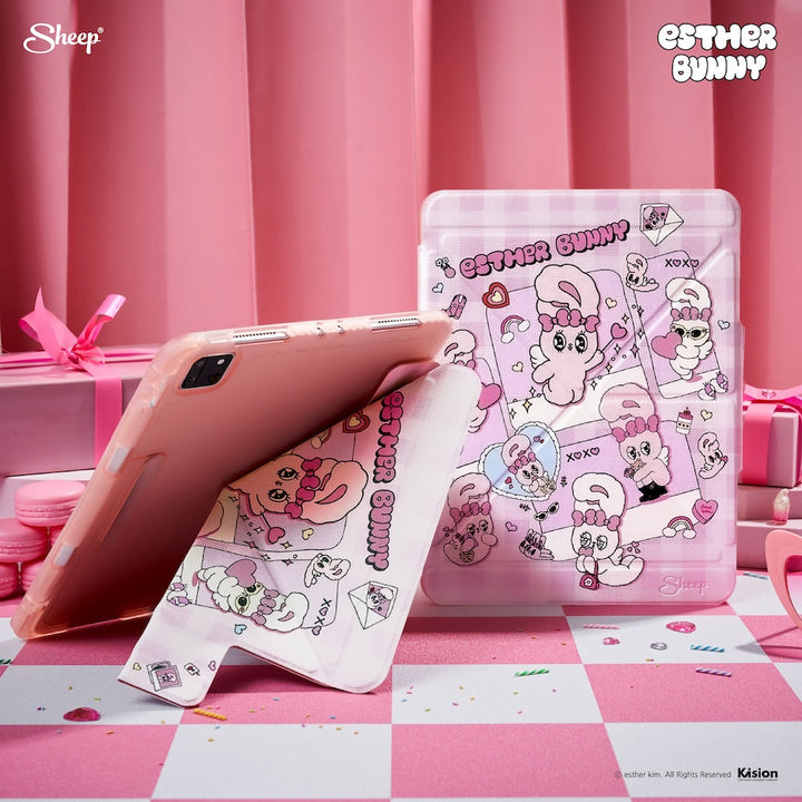 esther case เคสไอแพดสีชมพู ipad case เคสเอสเธอร์บันนี่ Estherkim