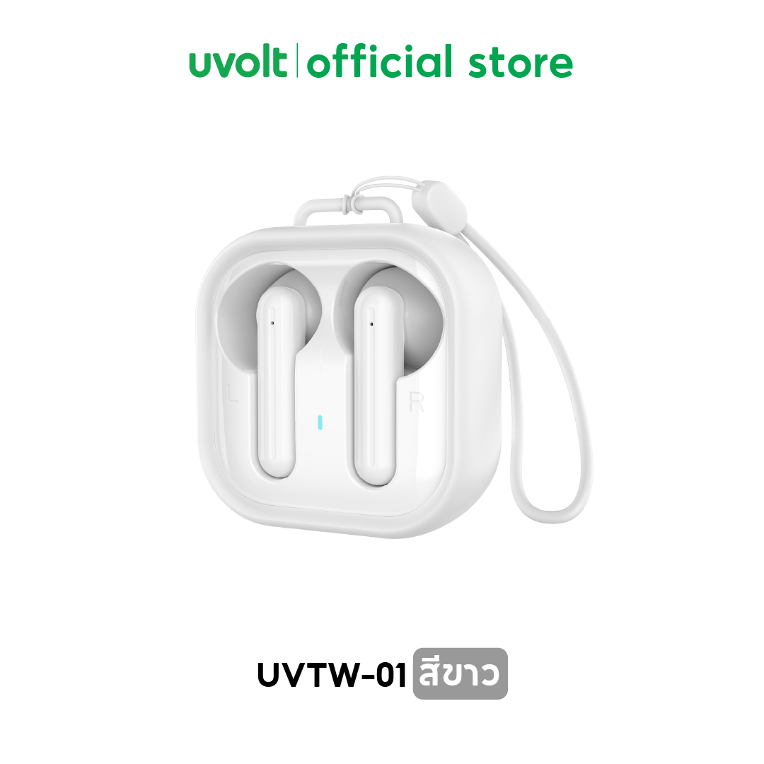 หูฟังไร้สายราคาประหยัด Uvolt หูฟังฟังเพลง คุยสาย Bluetooth หูฟังเสียงดี น้ำหนักเบา