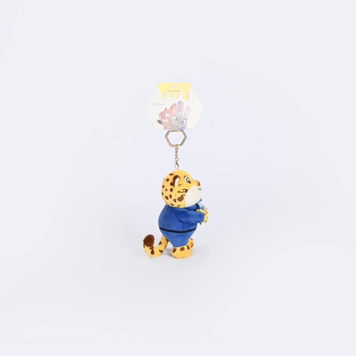 พวงกุญแจ ตุ๊กตา เสือ disney zootopia Keychain พวงกุญแจ ดิสนีย์ ซูโทเปีย officer clawhauser
