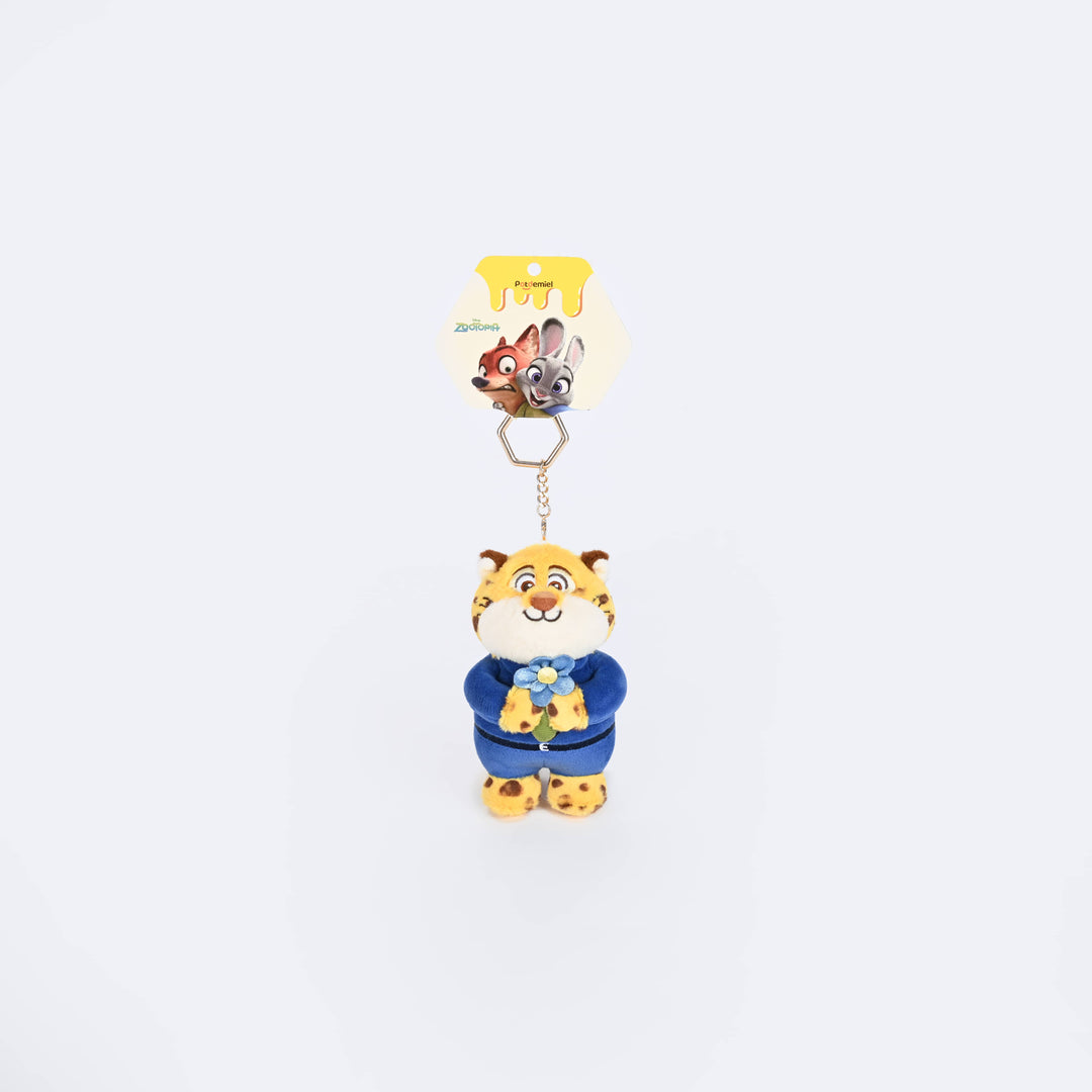 officer clawhauser zootopia Keychain พวงกุญแจ ตุ๊กตา เสือ disney พวงกุญแจ ดิสนีย์ น่ารัก ซูโทเปีย