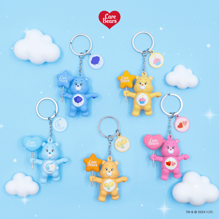 Care Bear Keychain Funshine Bear, Friend Bear, Bedtime Bear ของแท้