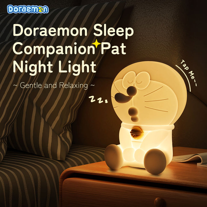 Rock Doraemon โดเรม่อน โคมไฟ ตกแต่ง โต๊ะ หัวเตียง กลางคืน แบตในตัว