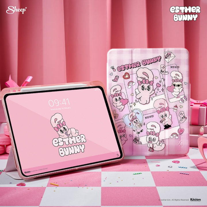 เคสเอสเธอร์บันนี่ เคสไอแพดน่ารัก เคสไอแพดสีชมพู ipad case