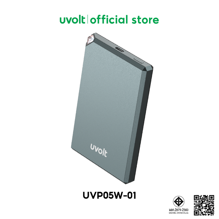 Uvolt พาวเวอร์แบงค์ไร้สาย MagSafe ชาร์จเร็ว PD18W แบตสำรอง Wireless 15W