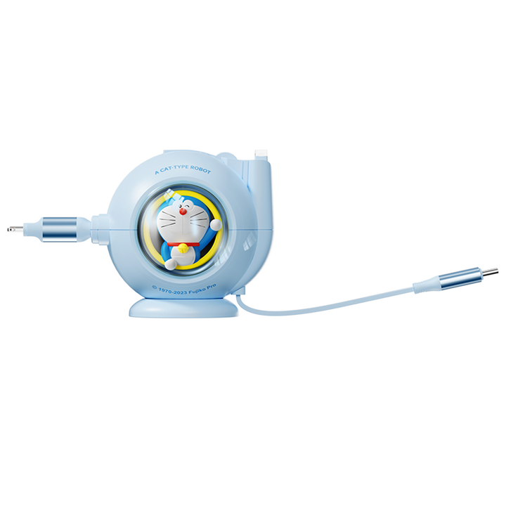 สายชาร์จ โดเรม่อน หลายหัว Rock Doraemon Lightning Type-C Micro