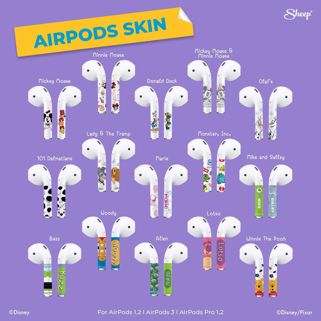 หูฟังไร้สาย Wrap Sticker for Airpod ติดสติ๊กเกอร์หูฟัง sticker disney