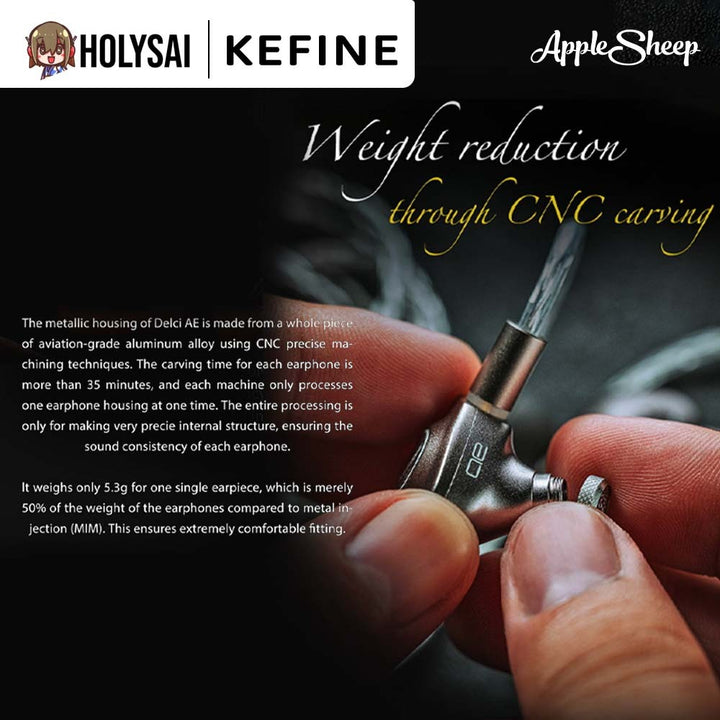 หูฟังอินเอียร์ KEFINE Delci AE 3.5 หูฟัง IEM ของแท้ รูปที่ 2