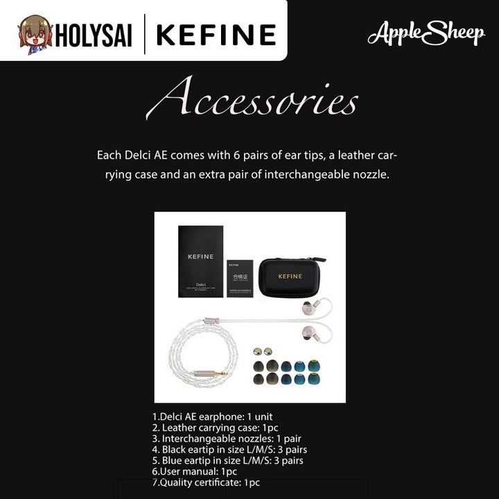 หูฟังอินเอียร์ KEFINE Delci AE 3.5 หูฟัง IEM ของแท้ รูปที่ 6