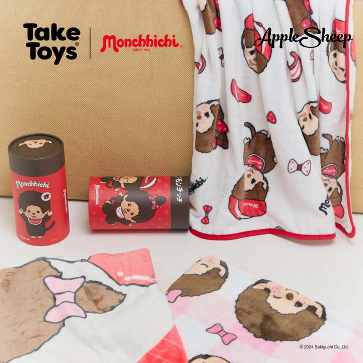 ผ้าห่มมอนชิชิ เนื้อผ้า Nano Soft นุ่มละมุน ลิขสิทธิ์แท้ Monchhichi